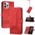 Xiaomi Redmi 10A, Oldalra nyíló tok, stand, kártyatartóval, kézpánttal, Wooze Illusion, piros