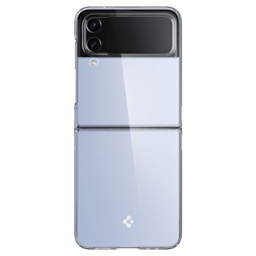 Samsung Galaxy Z Flip4 SM-F721B, Műanyag hátlap védőtok, Spigen Airskin, ultravékony, átlátszó