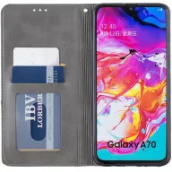   Apple iPhone 14 Pro Max, Oldalra nyíló tok, stand, geometria minta, Wooze DesignBook, szürke
