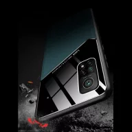   Apple iPhone 14 Pro, Szilikon tok, bőr és plexi hátlap, közepesen ütésálló, mágneses tartóval kompatibilis, Wooze Texture, zöld