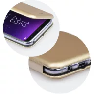   Apple iPhone 14 Pro Max, Oldalra nyíló tok, stand, Forcell Elegance, arany