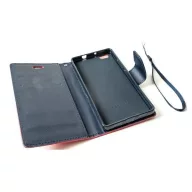   Apple iPhone 14 Plus, Oldalra nyíló tok, stand, Fancy Book, piros