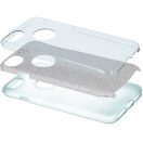 Apple iPhone 14 Plus, Szilikon tok, csillogó, Forcell Shining, ezüst