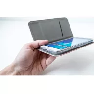   Apple iPhone 14 Pro Max, Oldalra nyíló tok, stand, Smart Magnet, vörösarany