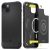 Apple iPhone 14 Plus, Szilikon tok + műanyag hátlap, közepesen ütésálló, Magsafe töltővel kompatibilis, karbon minta, Spigen Rugged Armor Mag, fekete