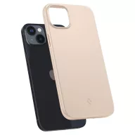   Apple iPhone 14 Plus, Műanyag hátlap védőtok, Spigen Thin Fit, homok-beige