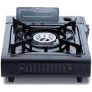 Hordozható gáztűzhely, 1 gázrózsás, táskával, BDZ-180-A, fekete (sérült csomagolás)