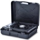 Hordozható gáztűzhely, 1 gázrózsás, táskával, BDZ-180-A, fekete (sérült csomagolás)