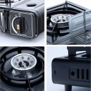 Hordozható gáztűzhely, 1 gázrózsás, táskával, BDZ-180-A, fekete (sérült csomagolás)