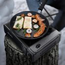 Hordozható gáztűzhely, 1 gázrózsás, táskával, BDZ-180-A, fekete (sérült csomagolás)