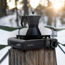 Hordozható gáztűzhely, 1 gázrózsás, táskával, BDZ-180-A, fekete (sérült csomagolás)