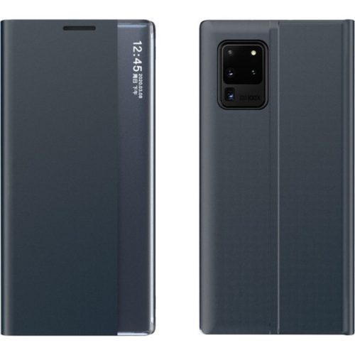 Huawei Honor 60 Pro, Oldalra nyíló tok, stand, hívás mutatóval, vékony csíkban, Wooze Look Inside, sötétkék