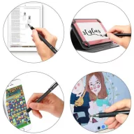   Univerzális toll, (bármilyen kapacitív kijelzőhöz), Stylus Pen, ezüst