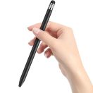 Univerzális toll, alumínium, (bármilyen kapacitív kijelzőhöz), kétoldalas, Touch Stylus Pen, fekete