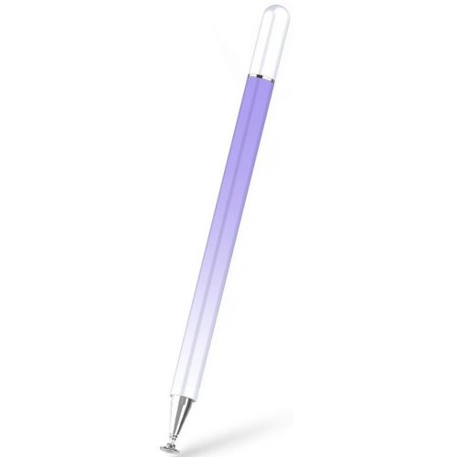 Univerzális toll, (bármilyen kapacitív kijelzőhöz), színátmenetes, Ombre Stylus Pen, lila/fehér