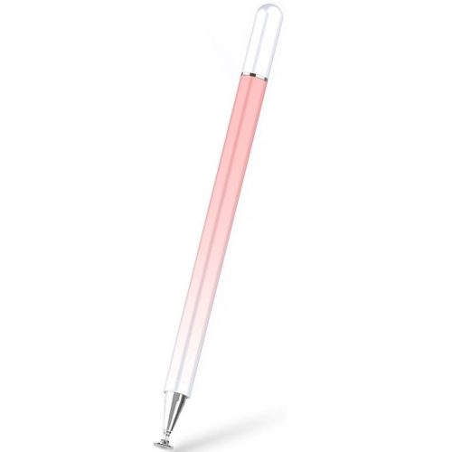 Univerzális toll, (bármilyen kapacitív kijelzőhöz), színátmenetes, Ombre Stylus Pen, rózsaszín/fehér