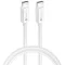 USB Type-C töltő- és adatkábel, USB Type-C, 200 cm, 5000 mA, 100W, gyorstöltés, PD, QC 4.0, C339, fehér
