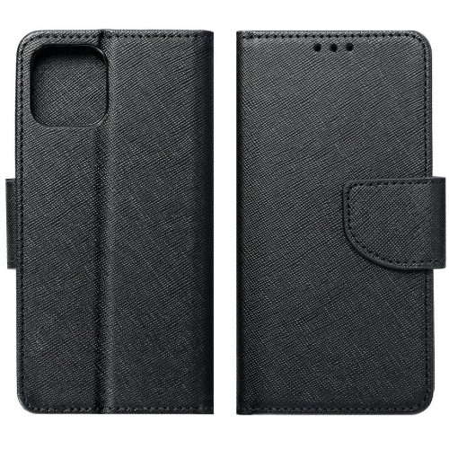 Samsung Galaxy S23 SM-S911, Oldalra nyíló tok, stand, Fancy Book, fekete