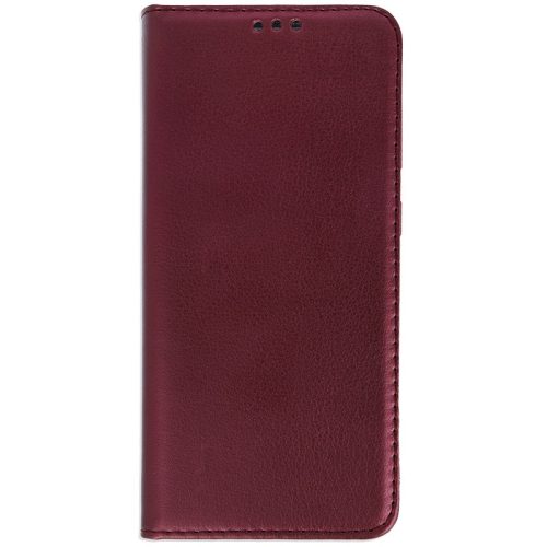 Samsung Galaxy S23 SM-S911, Oldalra nyíló tok, stand, Magnet Book, bordó