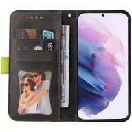   Apple iPhone 14 Plus, Oldalra nyíló tok, stand, kártyatartóval, kézpánttal, Wooze Colour Wallet, zöld