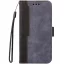 Apple iPhone 14 Pro, Oldalra nyíló tok, stand, kártyatartóval, kézpánttal, Wooze Colour Wallet, szürke