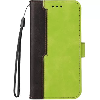   Apple iPhone 7 Plus / 8 Plus, Oldalra nyíló tok, stand, kártyatartóval, kézpánttal, Wooze Colour Wallet, zöld