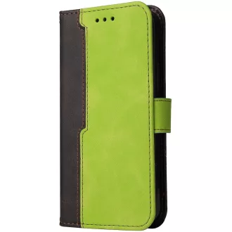   Apple iPhone 7 Plus / 8 Plus, Oldalra nyíló tok, stand, kártyatartóval, kézpánttal, Wooze Colour Wallet, zöld