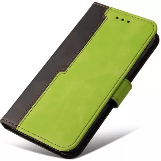   Apple iPhone 7 Plus / 8 Plus, Oldalra nyíló tok, stand, kártyatartóval, kézpánttal, Wooze Colour Wallet, zöld