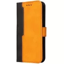 Huawei Honor 50 / Nova 9, Oldalra nyíló tok, stand, kártyatartóval, kézpánttal, Wooze Colour Wallet, narancssárga
