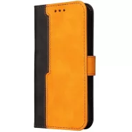   Huawei Honor 50 / Nova 9, Oldalra nyíló tok, stand, kártyatartóval, kézpánttal, Wooze Colour Wallet, narancssárga