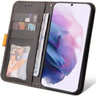   Huawei Honor 50 / Nova 9, Oldalra nyíló tok, stand, kártyatartóval, kézpánttal, Wooze Colour Wallet, narancssárga