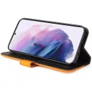Huawei Honor 50 / Nova 9, Oldalra nyíló tok, stand, kártyatartóval, kézpánttal, Wooze Colour Wallet, narancssárga