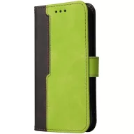   Samsung Galaxy A14 4G / A14 5G SM-A145F / A146B, Oldalra nyíló tok, stand, kártyatartóval, kézpánttal, Wooze Colour Wallet, zöld