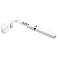   Selfie bot 3in1, 19 - 86 cm, 360°-ban forgatható, exponáló gombbal, bluetooth-os, v4.0, tripod állvány funkció, gimbal, SSTR-L08, fehér