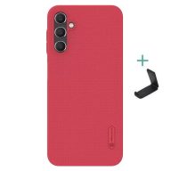   Samsung Galaxy A14 4G / A14 5G SM-A145F / A146B, Műanyag hátlap védőtok, stand, Nillkin Super Frosted, piros