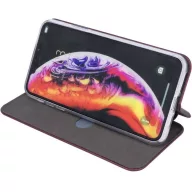   Realme C31, Oldalra nyíló tok, stand, Forcell Elegance, bordó