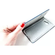   Realme 10 Pro, Oldalra nyíló tok, stand, Smart Magnet, sötétkék