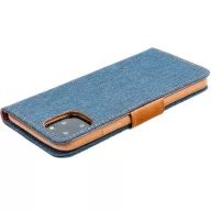   Xiaomi 12 Lite, Oldalra nyíló tok, stand, Canvas Book, sötétkék