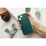   Samsung Galaxy A12 / A12 Nacho / M12 SM-A125F / A127F / M127F, Szilikon tok, közepesen ütésálló, fémhatású kamera keret, Frame Case, zöld
