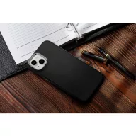   Xiaomi Redmi 9A / 9AT / 9i, Szilikon tok, közepesen ütésálló, fémhatású kamera keret, Frame Case, fekete