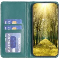   Oppo A74 4G / A95 4G / Reno6 Lite, Oldalra nyíló tok, stand, kártyatartóval, 3D rombusz minta, Wooze Pillow, zöld