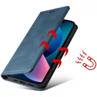   Oppo Reno8 T 4G, Oldalra nyíló tok, stand, kártyatartóval, kézpánttal, Wooze Business Plus, kék