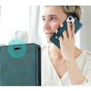 Xiaomi Mi 11 Pro, Oldalra nyíló tok, stand, kártyatartóval, kézpánttal, Wooze Business Plus, zöld