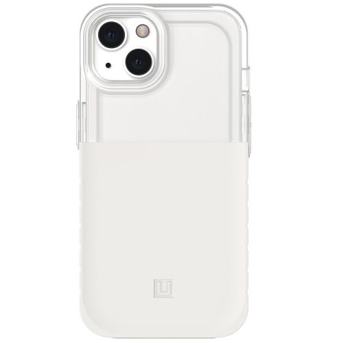 Apple iPhone 13, Műanyag hátlap védőtok, szilikon belső, közepesen ütésálló, Antimikróba védelem, UAG Dip "U", fehér