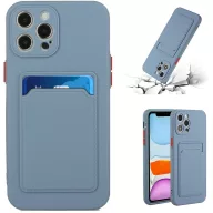   Xiaomi 13 Lite / Civi 2, Szilikon tok, kártyatartóval, Wooze Card Slot, leander-szürke