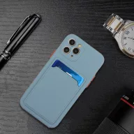   Xiaomi 13 Lite / Civi 2, Szilikon tok, kártyatartóval, Wooze Card Slot, leander-szürke