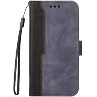   Xiaomi Redmi Note 12S, Oldalra nyíló tok, stand, kártyatartóval, kézpánttal, Wooze Colour Wallet, szürke