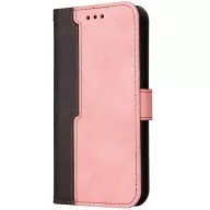   Huawei P60 / P60 Pro, Oldalra nyíló tok, stand, kártyatartóval, kézpánttal, Wooze Colour Wallet, rózsaszín