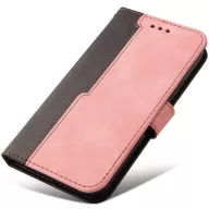   Huawei P60 / P60 Pro, Oldalra nyíló tok, stand, kártyatartóval, kézpánttal, Wooze Colour Wallet, rózsaszín