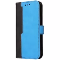   Huawei Mate 50 Pro, Oldalra nyíló tok, stand, kártyatartóval, kézpánttal, Wooze Colour Wallet, kék